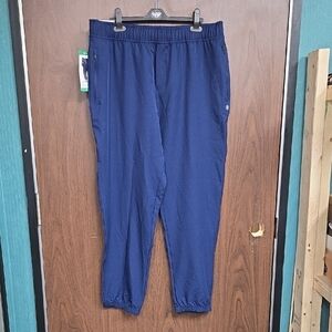 Gaiam Size XL Navy Pull On Athleisure Track Style Pant